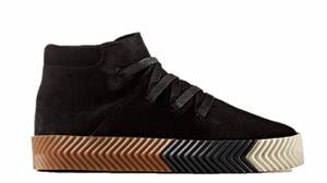 23cm●adidas Originals AW SKATE MID BY ALEXANDER WANG 定価28,080円 アディダス スケート 黒 白 AC6850 アレキサンダー ワン 袋付