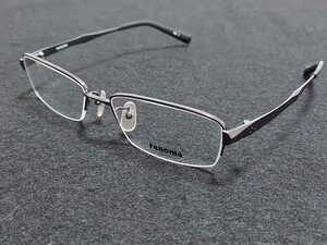 新品 renoma　レノマ　ブランド　メガネ　眼鏡　高級感　上品　ハーフリム　チタン　軽い