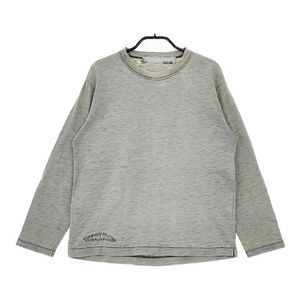 5-0105M∞45R/45rpm リメイク加工 刺し子 長袖Ｔシャツ カットソー ロンＴ ライトブルー系 フォーティーファイブアールピーエム 251506