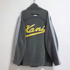 KARL KANI　カールカナイ　フリースジャケット　バックロゴ　カーキ　XL