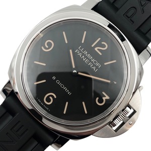 パネライ PANERAI ルミノール ベース 8デイズ PAM00914 ブラック SS 腕時計 メンズ 中古