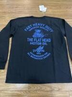 THE FLAT HEAD FN-TML-101 FH MOTOR OIL L/S TEE BLK 44サイズ