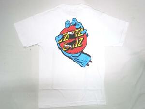 JB即決 SANTACRUZ サンタクルーズ SCREAMING DOT スクリーミングドット Tシャツ 白 Mサイズ 新品 POWELL 80 90 THRASHER SURF SKATE