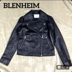 美品　BLENHEIM ブレンヘイム　ダブルライダース　ラムレザー　ブラック