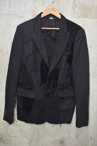 コムデ ギャルソン オム プリュス　COMMEdesGARCONS HOMME PLUS AD2005　パッチワーク　製品染め　企画外　ジャケット　M　PQ-J067 D5469