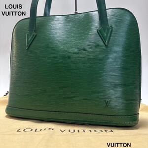 f47【美品】ルイヴィトン　LOUIS VUITTON　リュサック　エピ　レザー　グリーン　M52284　ショルダーバッグ　トートバッグ　ハンド