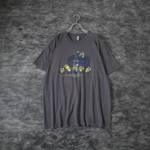 T188 Minions Made in USA Print T-shirt Gray XL ミニオンズ USA製 プリント クルーネック Tシャツ XL グレー