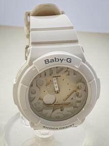 CASIO◆クォーツ腕時計/Baby-G/アナログ/WHT/WHT