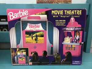 セール【BARBIE・バービー】1995年＊映画館 シアター プレイセット＊MOVIE THEATRE with Magical Screen＊デッドストック・未開封・マテル