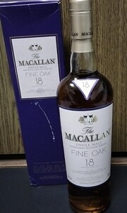 （未開封品）終売品　マッカラン　ファインオーク　18年　Fine　oak　MACALLAN　700ml 43%　18year old　ウィスキー　お酒　希少