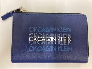 CK CALVIN KLEIN ラウンドファスナー ブルー 青系