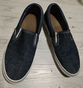 VANS SLIP ON V98NEP DENIM NAVY スリッポン シューズ スニーカー　サイズ27.5cm