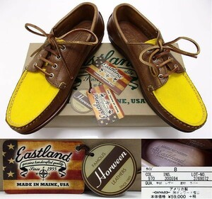 Eastland×MARK MCNAIRY■イーストランド■マークマクナイリー■レザーキャンプモカシン■MADE IN MAINE.U.S.A.■アメリカ■新品■8