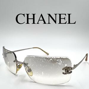 CHANEL シャネル サングラス 4017-D ココマーク リムレス ケース付