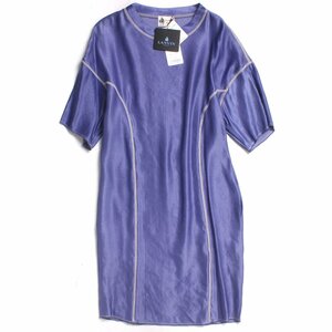 新品 LANVIN Loose Dress 定価199,000円 size34 ラベンダー RW-DR2062-2561-P15 ランバン ルーズ ドレス ドロップショルダー ワンピース