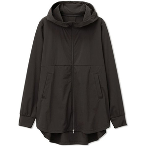 DANSKIN ダンスキン L サイズ ESSENTIAL FIT LONG JACKET DA322103 K ブラック [管理:1400002112]