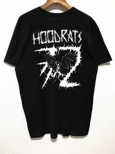 [即決古着]trirtytwo/32/サーティーツー/HOOD RATS/フードラッツ/ロゴTシャツ/半袖/ブラック/Lサイズ