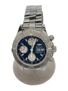 BREITLING◆自動巻/スーパーオ-シャン/BLK/SLV/202310WOH済/20231030/日差+4//