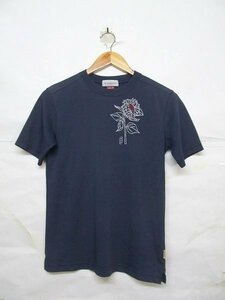 PHENIX フェニックス レディース 向日葵 半袖 Tシャツ M 紺 b18272