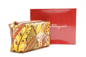 ◆◇１円スタート!! Salvatore Ferragamo アニマル ポーチ 消費税なし◇◆