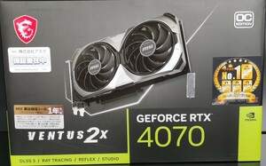 MSI_【未開封新品】GeForce RTX 4070 VENTUS 2X E 12G OC [PCIExp 12GB]