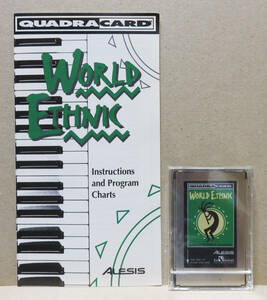 レア＜ALESIS QUADR CARD 「WORLD ETHNIC」 音色ROMカード ＞