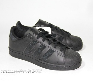 アディダス スーパースター J CG6613 黒 ブラック レザー US5.5 UK5 UK38 24cm 未使用 展示品 adidas Superstar J 