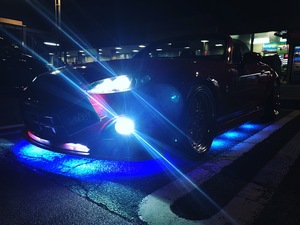 Valkyrie style ロードスターNC専用 NCECウィンドディフレクター バージョンS MAZDASPEED文字 LEDブルー リモコン付き！！！