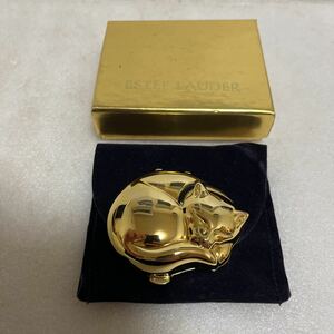 未使用保管品 ESTEE LAUDER エスティー ローダー キャット ナップ コンパクト 9711 総重量約61g ファンデーション