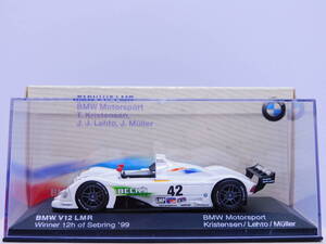 ☆ ミニチャンプス BMW V12 LMR "Winner 12h of Sebring 1999" ＃42 BMW オリジナルパッケージ 1/43 ☆