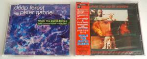 Deep Forest With Peter Gabriel　While The Earth Sleeps　CDシングル2枚セット　Europe盤Maxi-Single＆国内盤未開封品シングル盤