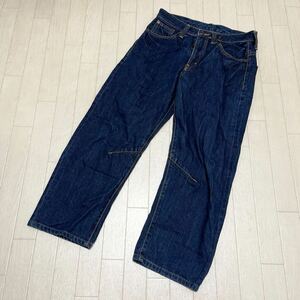 和373★ BOBSON Crack Wash ボブソン デニムパンツ ジーンズ ジップフライ ボトムス 29 73cm 濃紺 メンズ