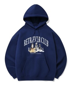 「Retriever Club」 プルオーバーパーカー MEDIUM インディゴブルー レディース