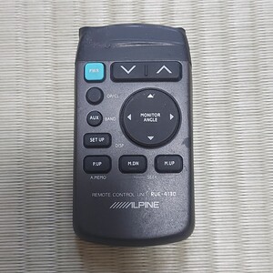 Alpine RUE-4130 リモコン アルパイン カーオーディオ用リモコン REMOTE CONTROL