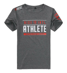 ☆SALE☆【送料無料】RISE Tシャツ ATHLETE グレー Lサイズ☆