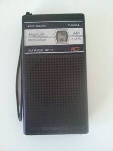 【☆TN-571】ジャンク品/TOSHIBA/東芝/AM RADIO RP－71/ポケットラジオ/小型/防災/昭和レトロ/オーディオ機器【HK】