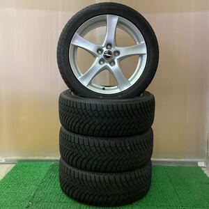 【266】スタッドレス 社外アルミセット 17x7J+50 112 -5H中古品4本