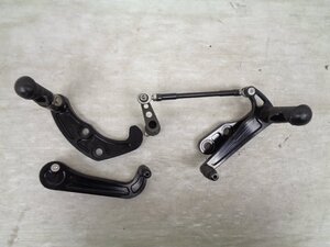 SR400 SR500 キャブ リアドラムブレーキ車 CRAFTMAN クラフトマン バックステップ キット 良品【F587】