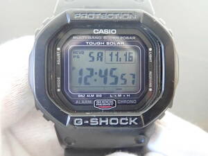 CASIO カシオ G-SHOCK 腕時計 ソーラー電波時計 GW-5000 ブラック 現在稼働 激安１円スタート