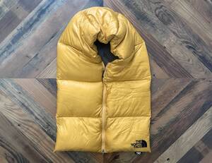 【美品】THE NORTH FACE PURPLE LABEL Down Muffler Yellow ノースフェイス パープルレーベル ダウンマウフラー イエロー