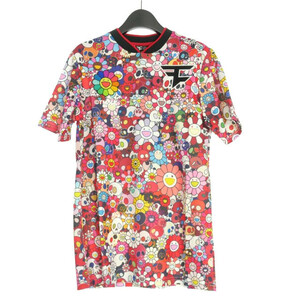 未使用品 FaZe × Murakami Jersey 村上隆 カイカイキキ 総柄 ゲームシャツ 半袖カットソー XS 赤 レッド メンズ