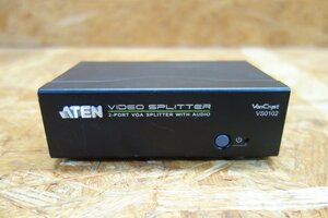 ◎通電のみ確認 ATEN VS0102 VGA 2分配器（オーディオ対応）現状品◎【Z321】