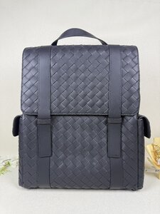 ■【美品】 ボッテガ・ヴェネタ BOTTEGA VENETA バックパック 牛革 ブラック