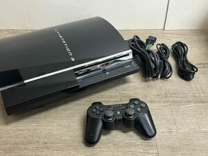 ☆ PS3 ☆ プレイステーション3 CECHA00 60GB クリアブラック 動作品 本体 コントローラー 付属 Playstation3 PS2動作OK SONY 1222