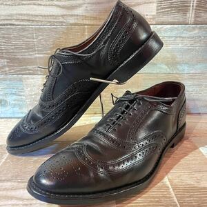 【米国製 ヴィンテージ】Allen Edmonds アレンエドモンズ ウイングチップ カーフレザー US 11D 28.5-29.0cm程 ブラック MacAllister