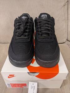 NIKE AIR FORCE 1 LOW STUSSY CZ9084-001 29cm US11 TRIPLE BLACK