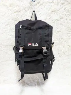 FILA フィラ リュック　バックパック ブラック ブランド ロゴ入り