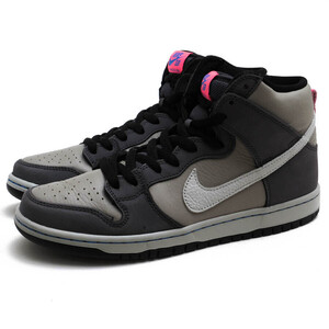 NIKE ナイキ ハイカットスニーカー DJ9800-001 SB Dunk High Pro ISO Medium Grey Pink ダンク ハイ プロ 天然皮革