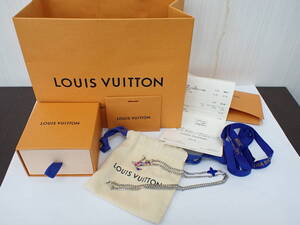 極美品 Louis Vuitton ルイ・ヴィトン コリエ LV サイケデリック ネックレス MP3353 シルバー/マルチ　a