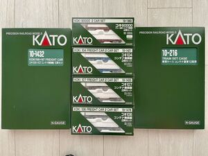 KATO【新品未走行】 コキ106+107コンテナ無積載10両Set+コキ107,2両Set+貨車ケース12両用+コキ106,2両Set+コキ104,2両Set+コキ50000,2両Set